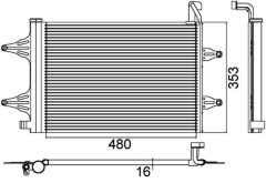 MAHLE AC359000P — Radiator aer condiționat