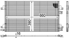 MAHLE AC366000P — Radiator aer condiționat