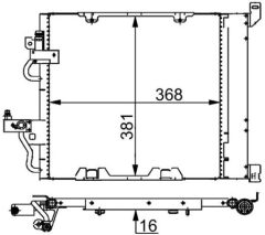 MAHLE AC376000S — Radiator aer condiționat
