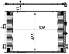 MAHLE AC382000S — Radiator aer condiționat