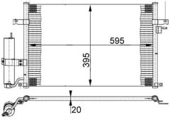 MAHLE AC384000S — Радиатор кондиционера