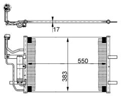 MAHLE AC386000S — Radiator aer condiționat