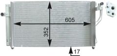 MAHLE AC438000P — Radiator aer condiționat