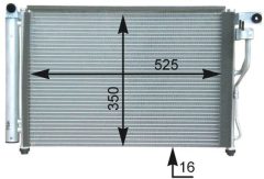 MAHLE AC439000P — Radiator aer condiționat
