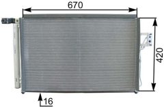 MAHLE AC440000P — Радиатор кондиционера