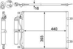 MAHLE AC443000S — Radiator aer condiționat