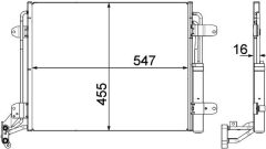 MAHLE AC454000P — Радиатор кондиционера