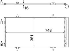 MAHLE AC465000S — Радиатор кондиционера