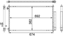 MAHLE AC467001S — Radiator aer condiționat