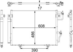 MAHLE AC475001S — Radiator aer condiționat
