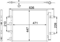 MAHLE AC481000S — Radiator aer condiționat