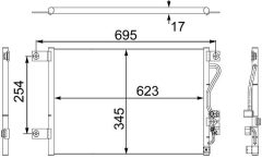 MAHLE AC483000S — Radiator aer condiționat