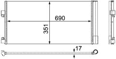 MAHLE AC486000P — Radiator aer condiționat
