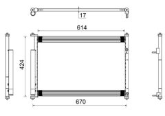 MAHLE AC490000S — Radiator aer condiționat