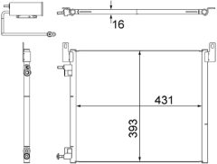 MAHLE AC499000S — Радиатор кондиционера