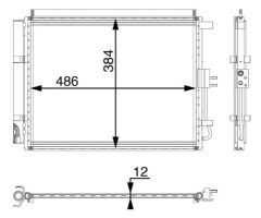 MAHLE AC49000P — Radiator aer condiționat