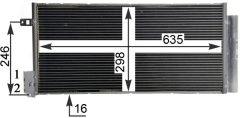 MAHLE AC505001S — Радиатор кондиционера