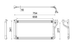 MAHLE AC506000S — Radiator aer condiționat