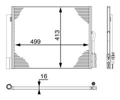 MAHLE AC50000P — Radiator aer condiționat