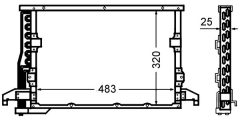 MAHLE AC512000S — Радиатор кондиционера