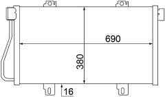 MAHLE AC529000S — Radiator aer condiționat