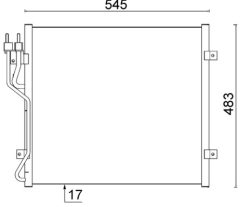 MAHLE AC545000S — Radiator aer condiționat