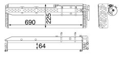MAHLE AC54000P — Radiator aer condiționat