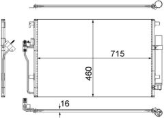 MAHLE AC553001S — Radiator aer condiționat