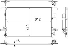 MAHLE AC557000S — Радиатор кондиционера