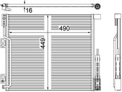MAHLE AC570000P — Радиатор кондиционера