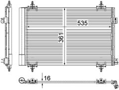 MAHLE AC587000P — Радиатор кондиционера