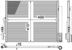 MAHLE AC596000P — Radiator aer condiționat