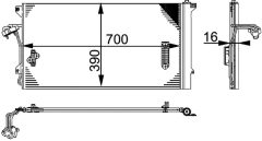 MAHLE AC659000P — Radiator aer condiționat