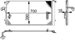 MAHLE AC659000S — Radiator aer condiționat