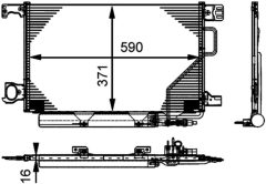 MAHLE AC662000P — Радиатор кондиционера