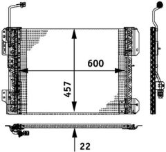MAHLE AC671000P — Radiator aer condiționat