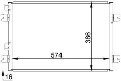 MAHLE AC691000P — Радиатор кондиционера