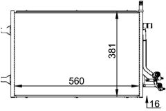 MAHLE AC692000P — Радиатор кондиционера