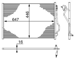 MAHLE AC6000S — Radiator aer condiționat