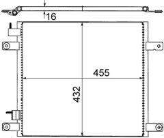 MAHLE AC705000S — Радиатор кондиционера