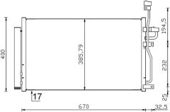 MAHLE AC716001S — Радиатор кондиционера