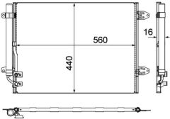 MAHLE AC733000P — Радиатор кондиционера