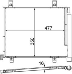 MAHLE AC747000P — Radiator aer condiționat