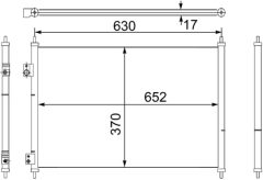 MAHLE AC755000S — Radiator aer condiționat