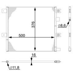 MAHLE AC76000S — Radiator aer condiționat