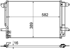 MAHLE AC864000S — Радиатор кондиционера