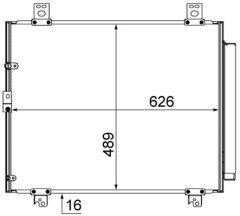 MAHLE AC866000S — Radiator aer condiționat