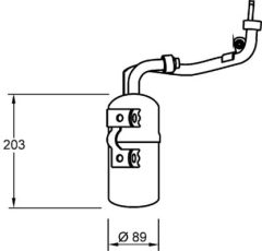 MAHLE AD277000S — Filtru deshidrator aer condiționat