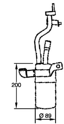 MAHLE AD279000P — Filtru deshidrator aer condiționat