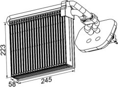 MAHLE AE100000P — Evaporator aer condiționat